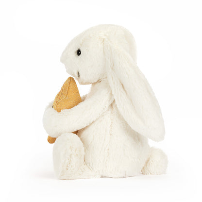 Cream Bunny With Star Plush Toy