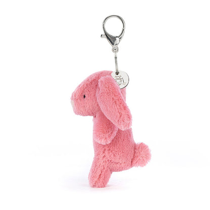 Bashful Bunny Pink Bag Charm