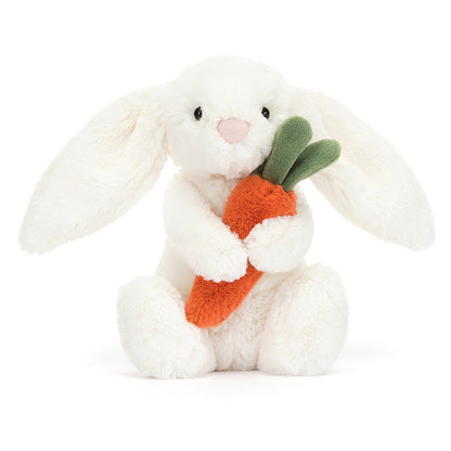 Bashful Bunny With Carrot Plush Toy