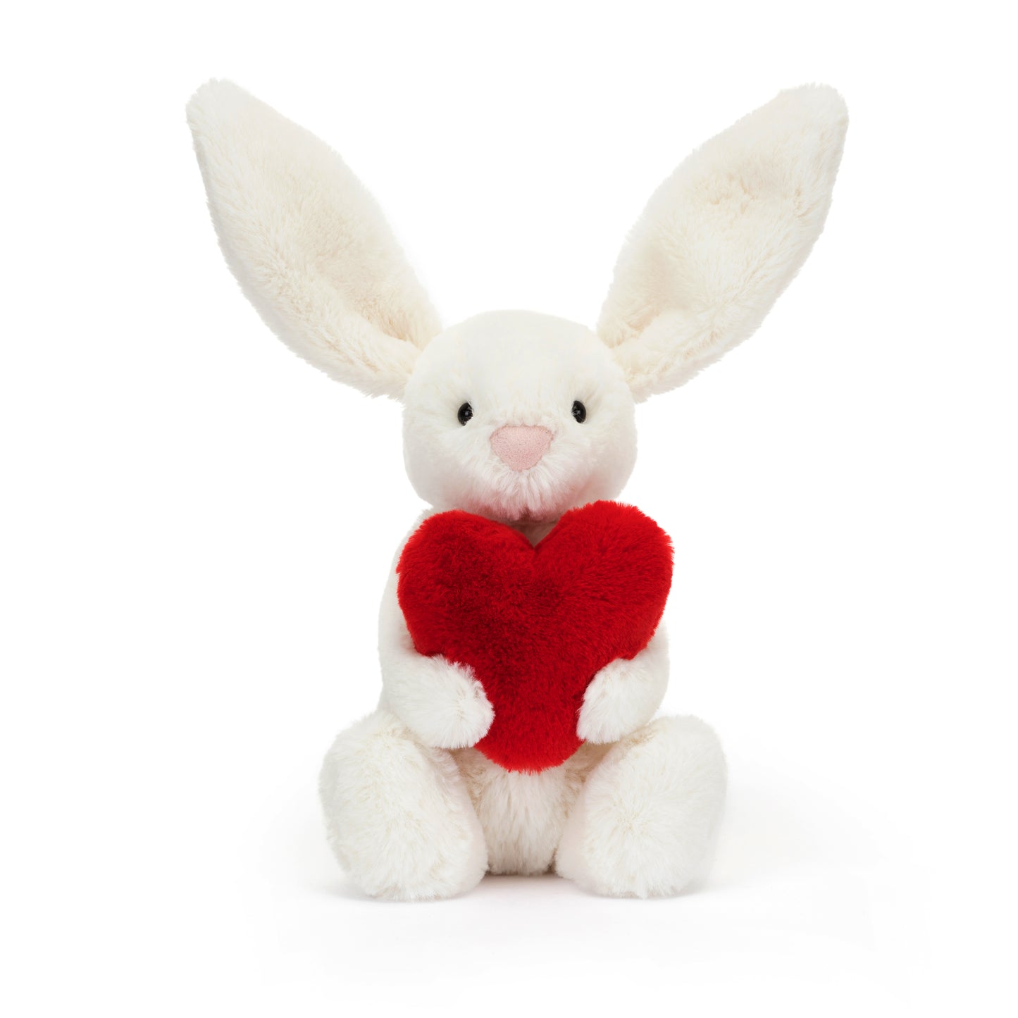 Bashful Red Love Heart Bunny Plush Toy