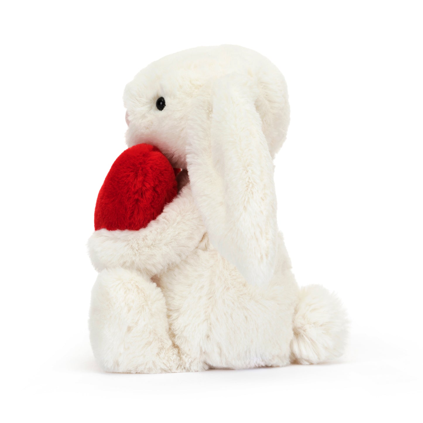 Bashful Red Love Heart Bunny Plush Toy