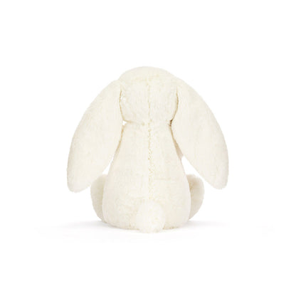 Cream Bunny with Rose Plush Toy