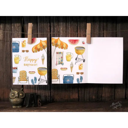 BBQ Birthday Card
