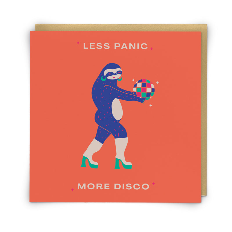 Disco Sloth Card