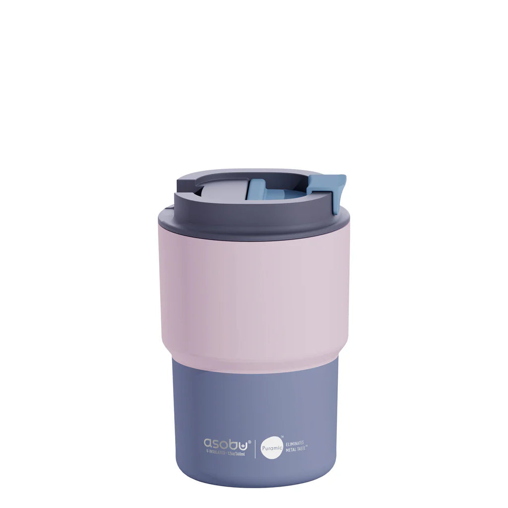 Coffee Express Pastel Pink Short Travel Mug