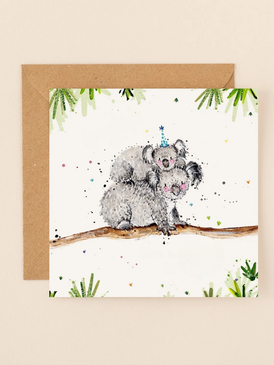 Mum And Baby Koala Card