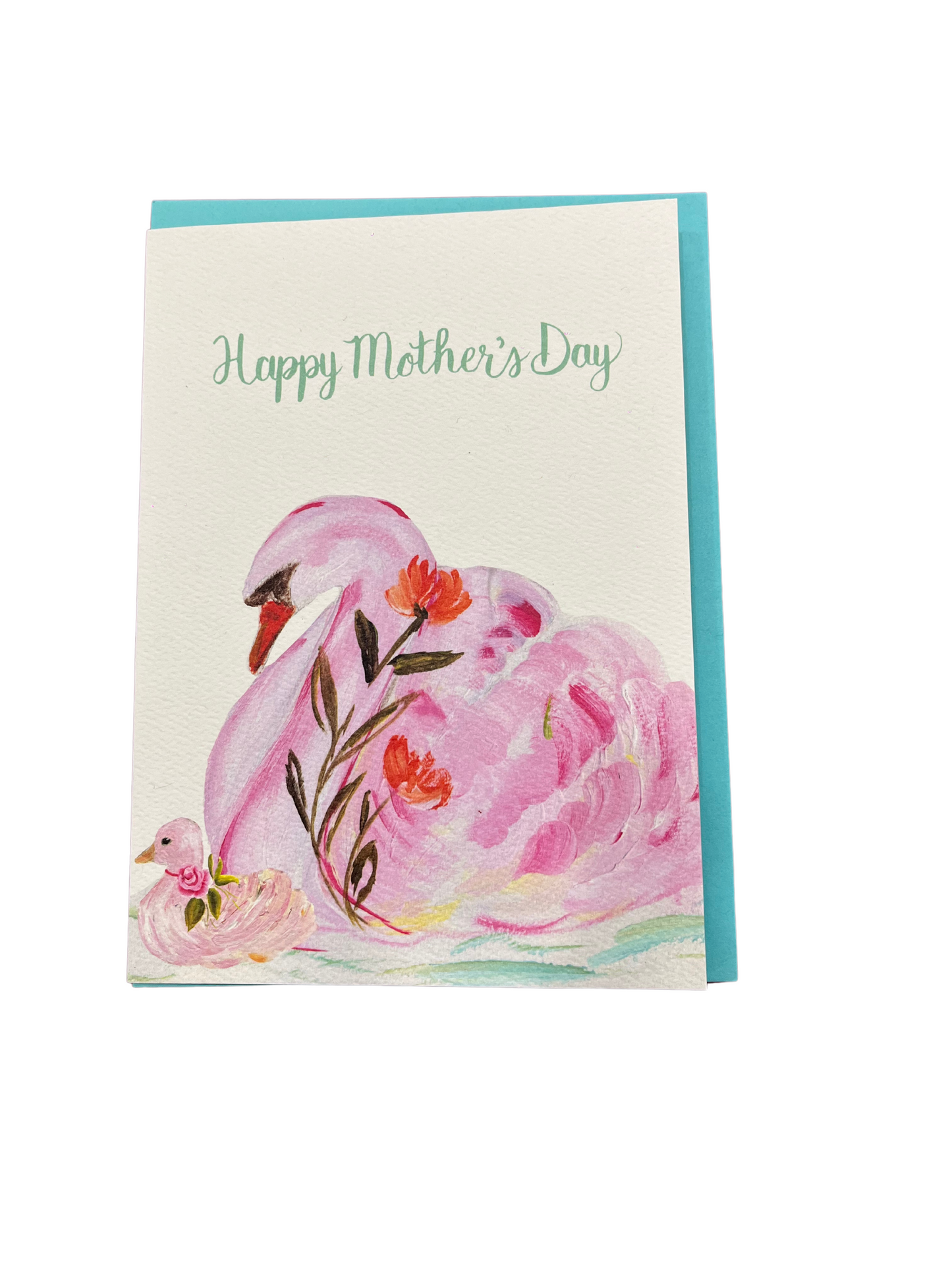 Swan Happy Mother's Day Card