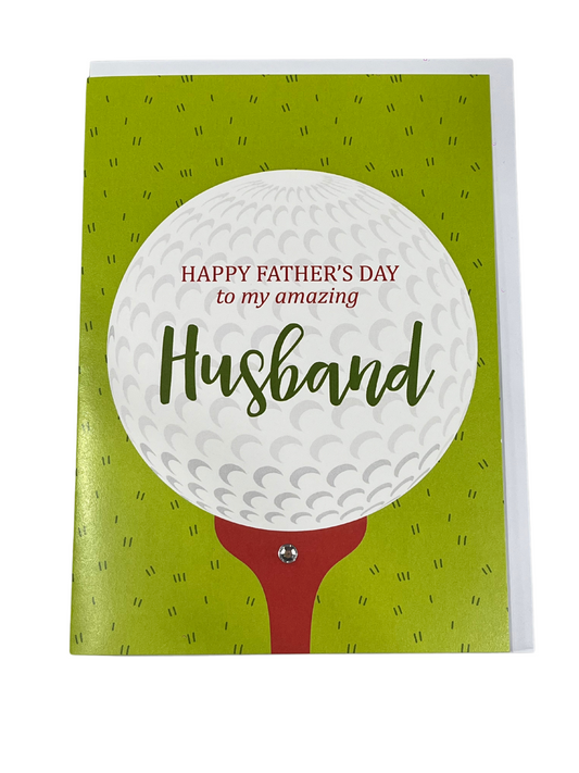 Designs By Maria Golf Ball Husband Father's Day Card