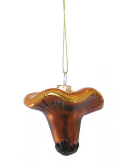 Forged Mushroom Glass Ornament