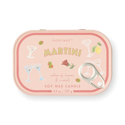 Bistro Tin Candle Martini