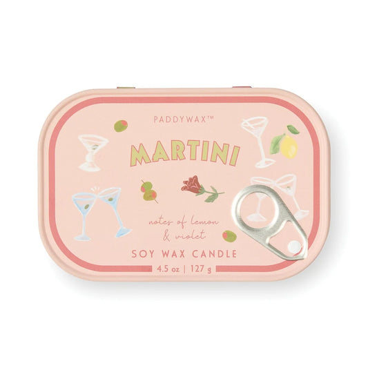 Bistro Tin Candle Martini