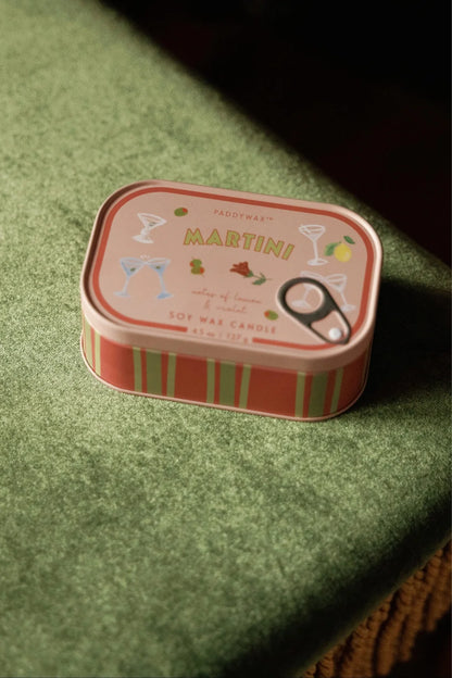 Bistro Tin Candle Martini