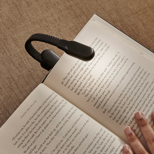 Rechargeable Clip Book Light Black