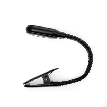 Rechargeable Clip Book Light Black