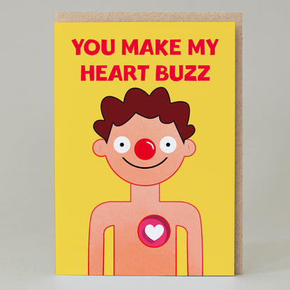 Buzzing Heart Card