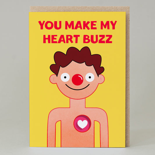 Buzzing Heart Card