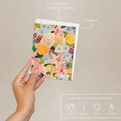Floral Abundance Birthday Card