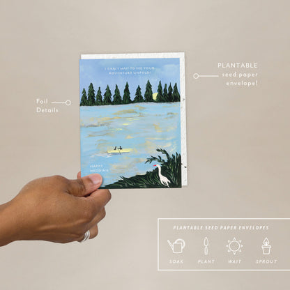 The Adventure Of Us Wedding Card