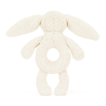 Bashful Bunny Cream Ring Rattle
