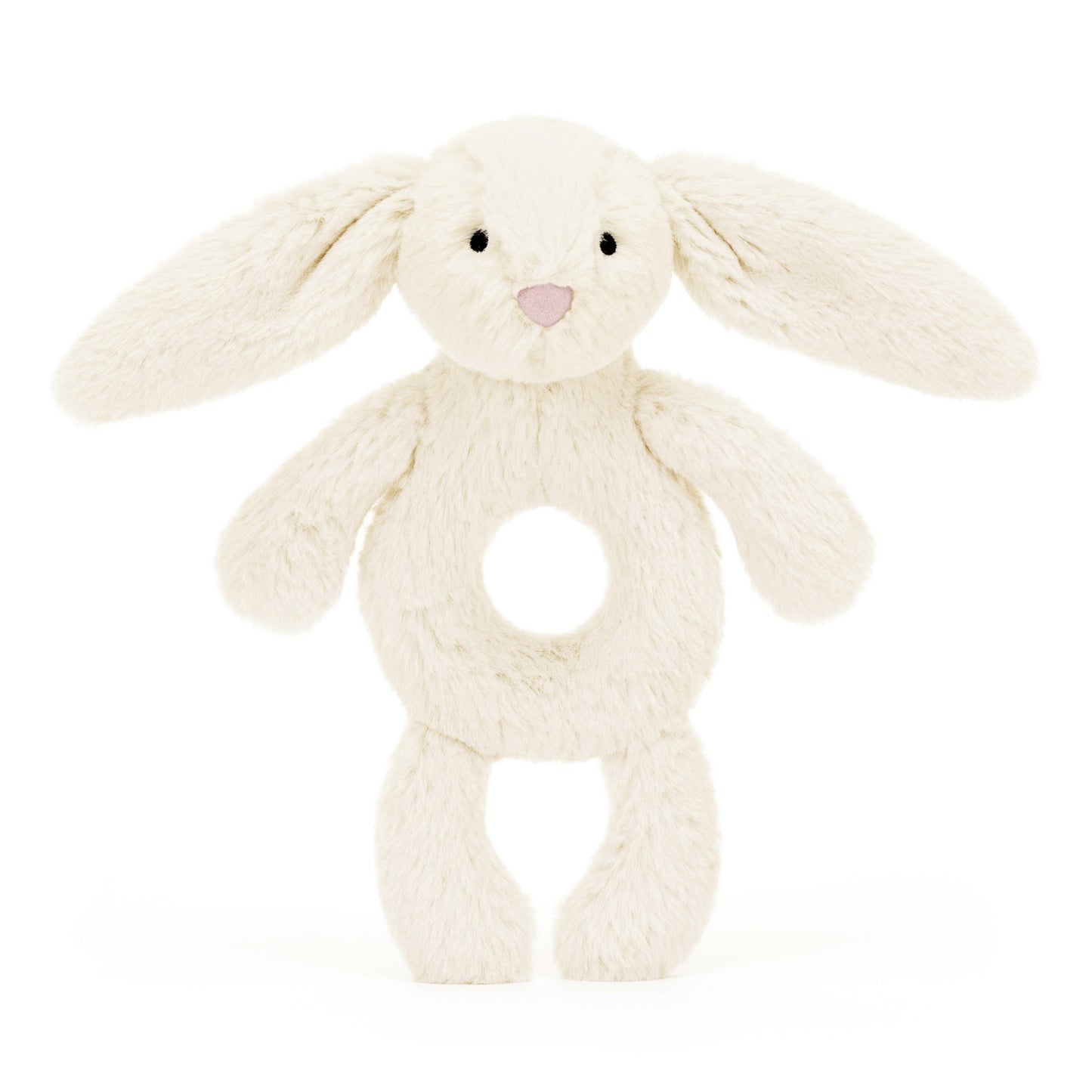 Bashful Bunny Cream Ring Rattle