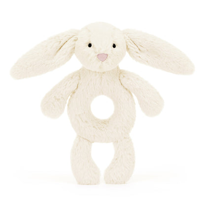 Bashful Bunny Cream Ring Rattle