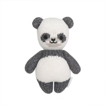 Baby Panda Hand-Knit Doll