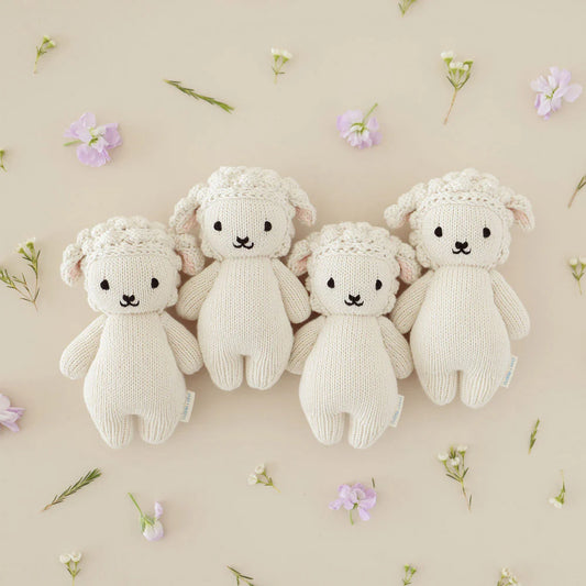 Baby Lamb Hand-Knit Doll