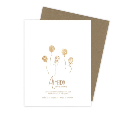 Baby Shower Balloons Card