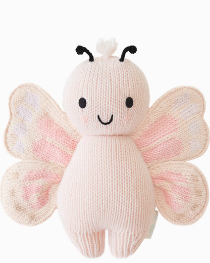 Baby Butterfly Petal Pink Hand-Knit Doll