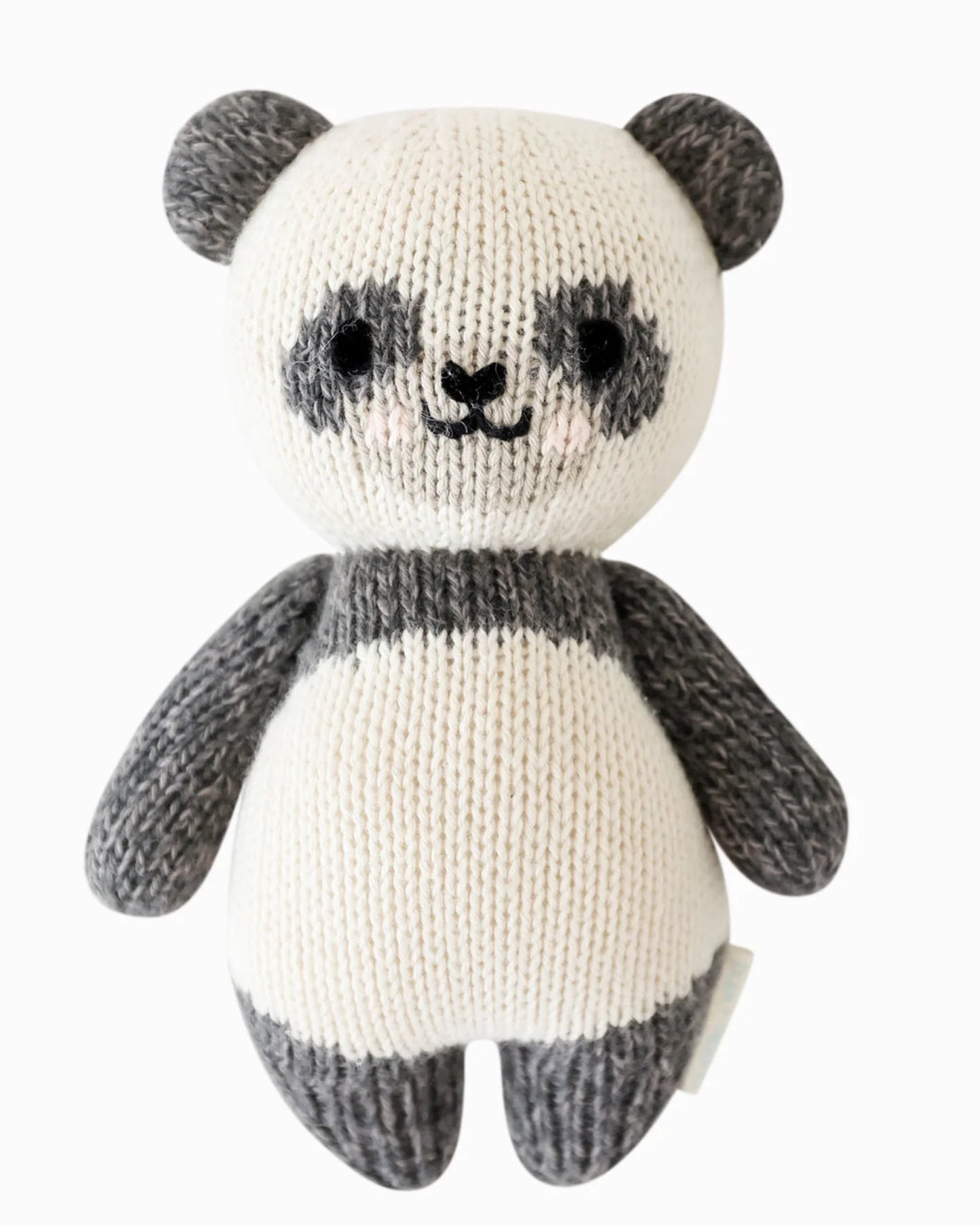 Baby Panda Hand-Knit Doll