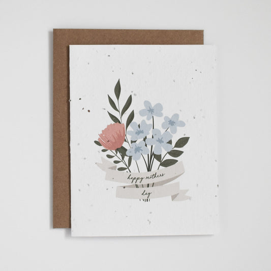 Mother's Day Banner Plantable Greeting Card