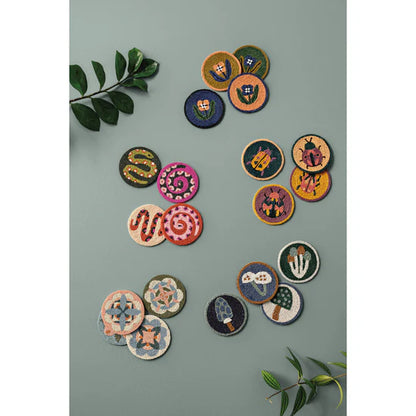Beaded Gardenland Coaster Set of 4