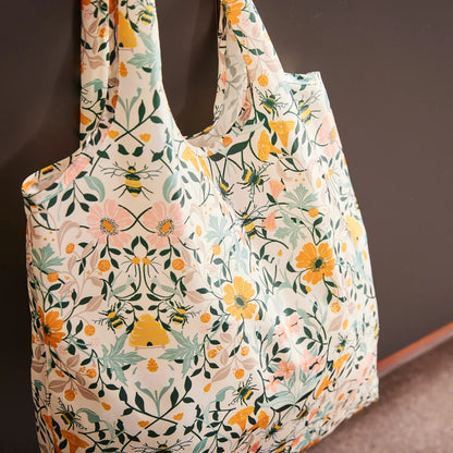 Bee Bloom Roll-up Bag