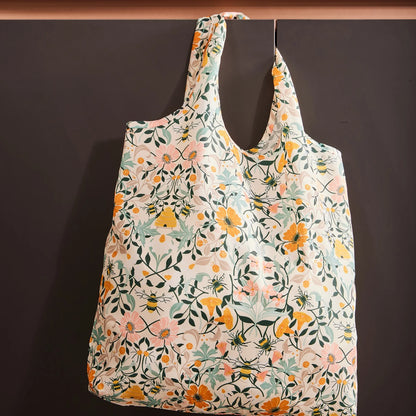 Bee Bloom Roll-up Bag