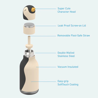 Bestie Bottles Penguin Water Bottle