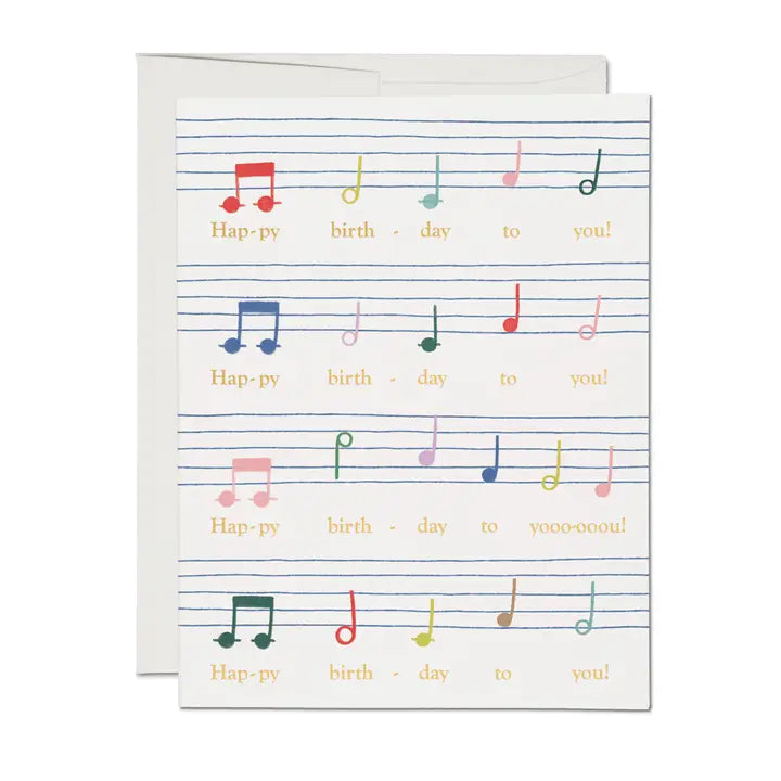 Birthday Song Greeting Card
