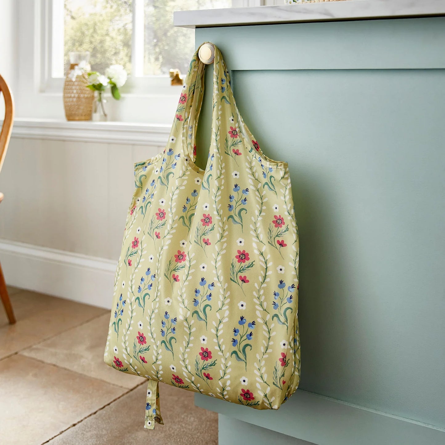 Boho Floral Roll-up Bag