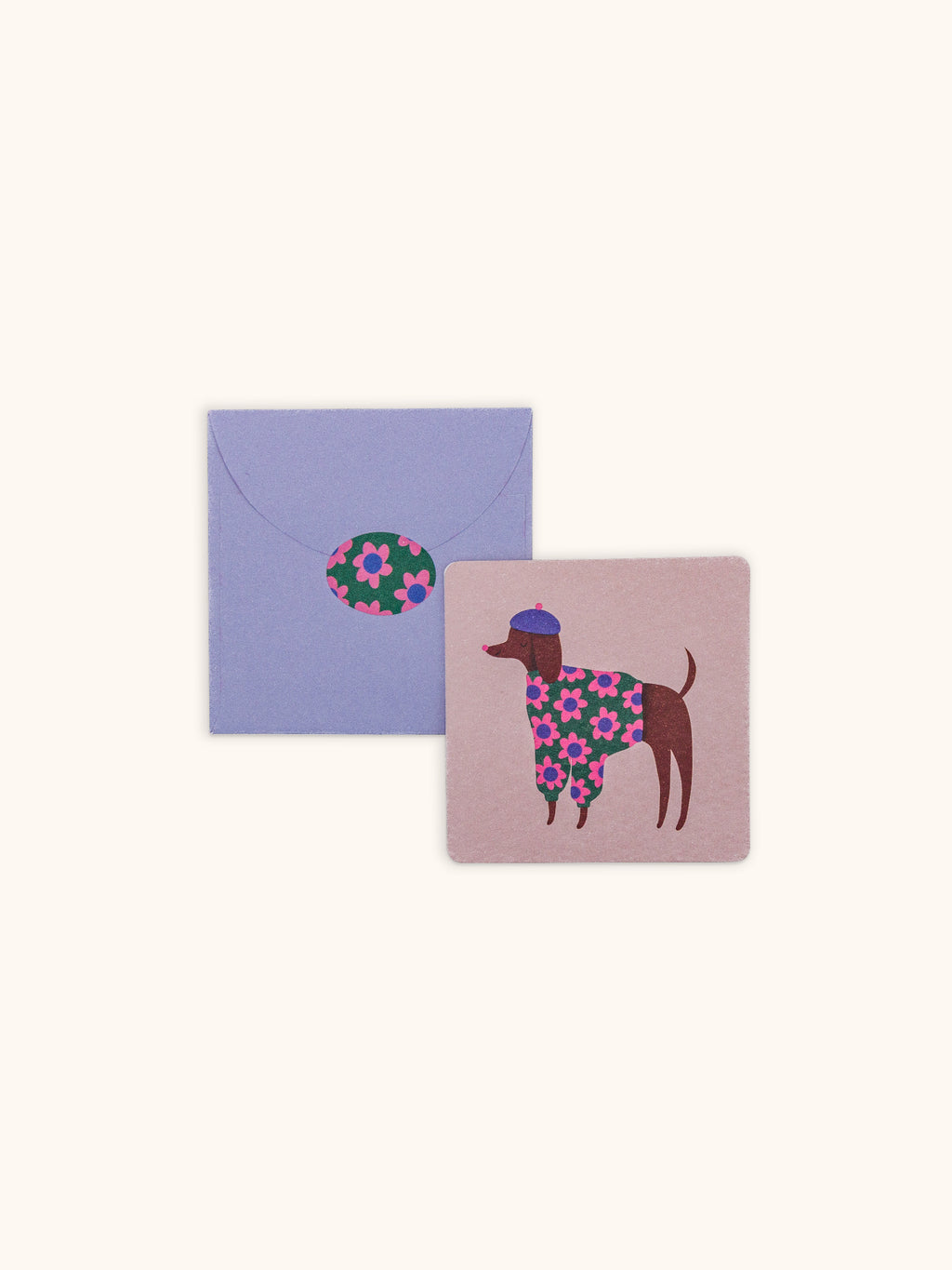 Bonjour, Mes Amis Mini Note Card Set with Stickers