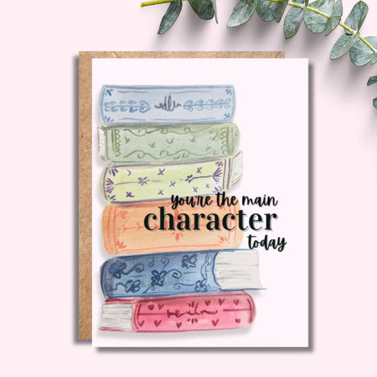 Bookish Birthday Card