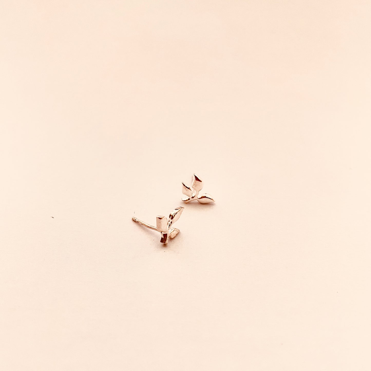Branch Stud Gold Vermeil