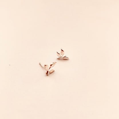 Branch Stud Gold Vermeil