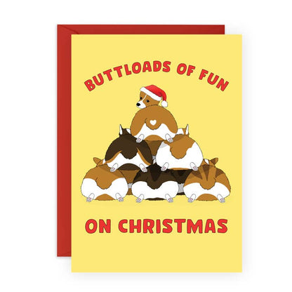 Buttloads Of Fun On Christmas Christmas Card