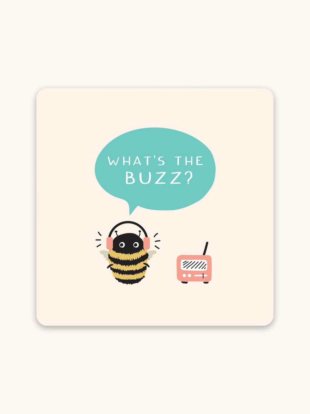 Buzzy Bees Mini Note Card Set with Stickers
