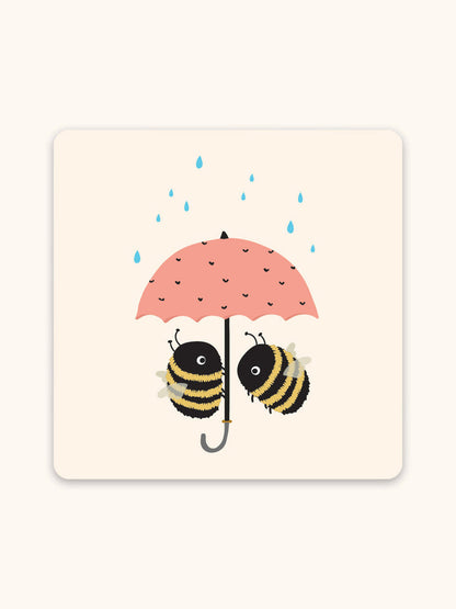 Buzzy Bees Mini Note Card Set with Stickers
