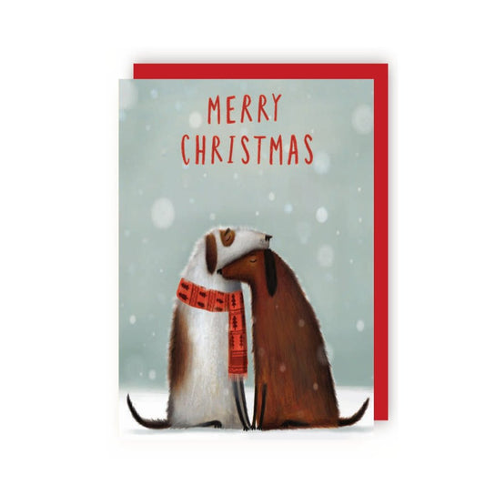 Dogs in Snow Card