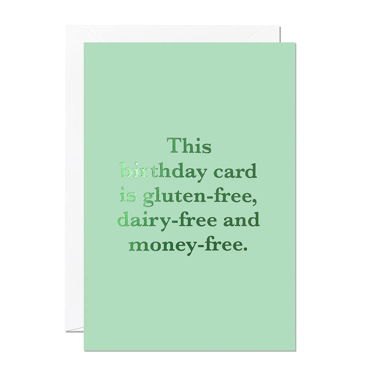 Money-Free Birthday Card Card