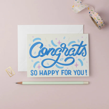 Congrats So Happy For You Card