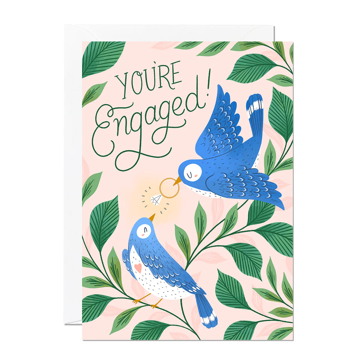 Engaged Birds Card