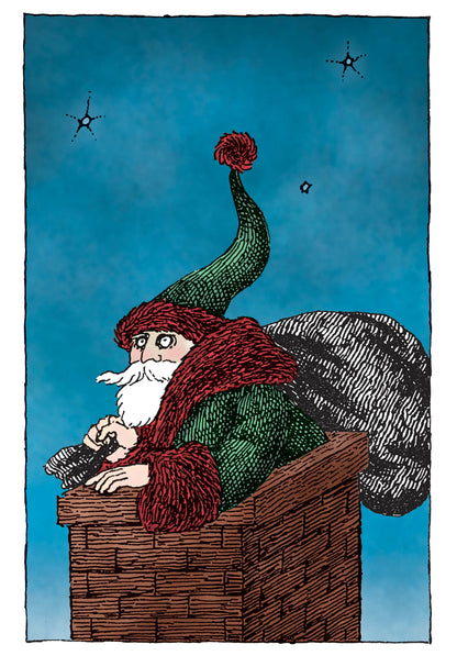 Edward Gorey Santa The Concept Holiday Boxed Cards