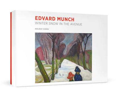 Edvard Munch Winter Snow in The Avenue Holiday Boxed Cards